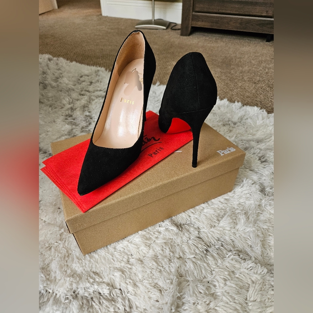 NWB Black Suede Stilettos